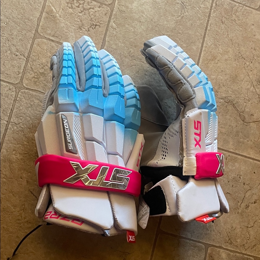 STX Men's Surgeon RZR 2 Lacrosse Gloves - limited edition - retail $189
